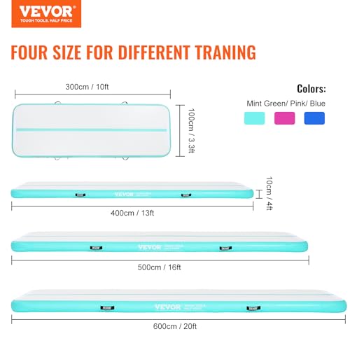 Detalle 2 de VEVOR Colchoneta inflable 6 m 10 cm 🧘♀
