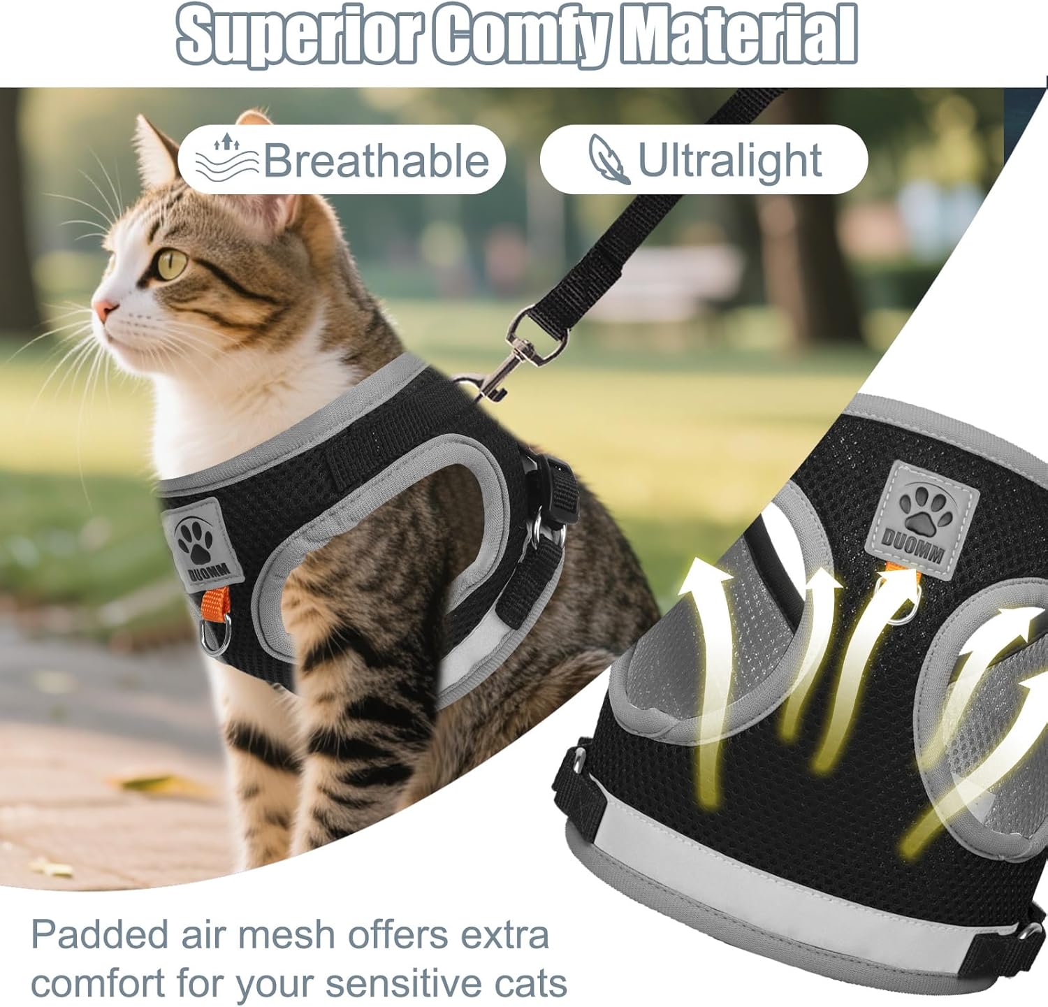 Thumbnail 3 de Pettorina Gatto Allungabile S con Guinzaglio 🐾