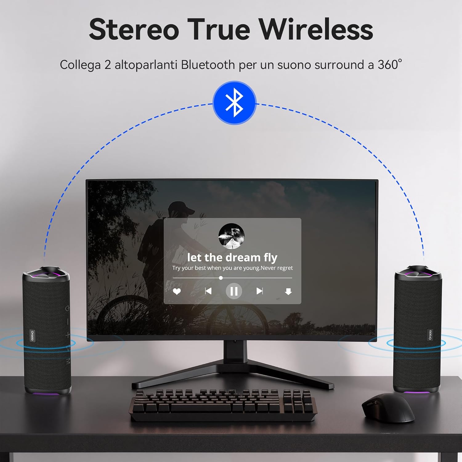 Thumbnail 6 de oraolo Cassa Bluetooth 20W Suono Stereo Portatile