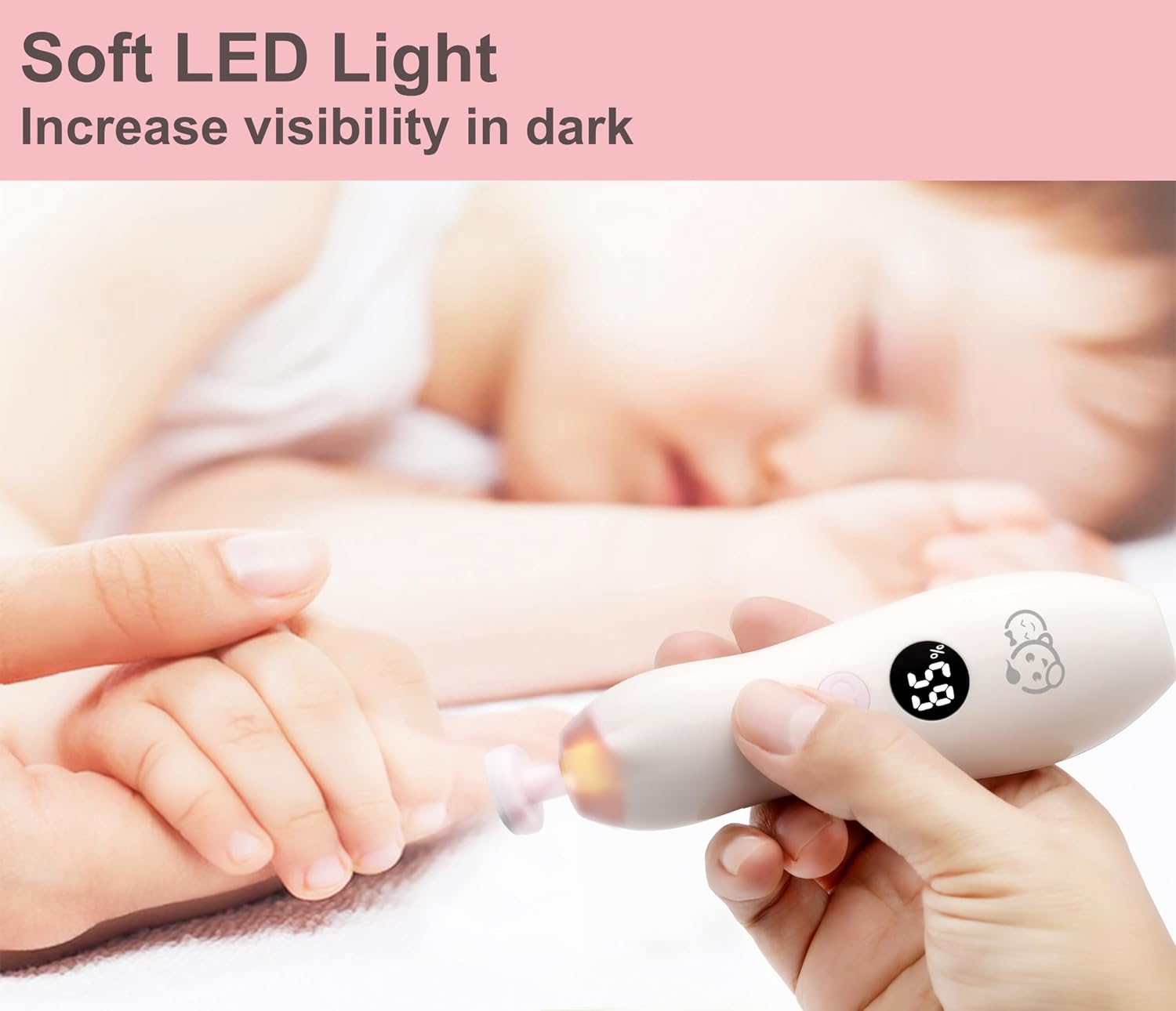 Thumbnail 2 de Royal Angels Rechargeable 22 in 1 Baby Nail Trimmer with LCD Display and Case
