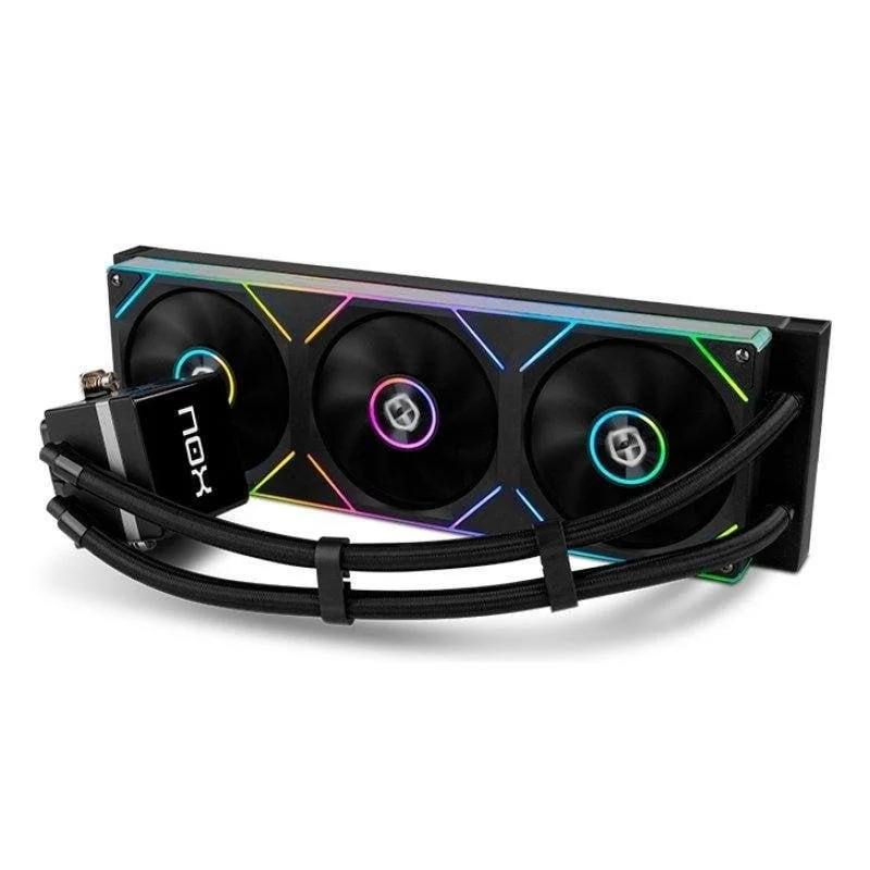 Detalle 2 de Refrigeración Líquida NOX Hummer M-360 LCD 360mm ARGB – Negro