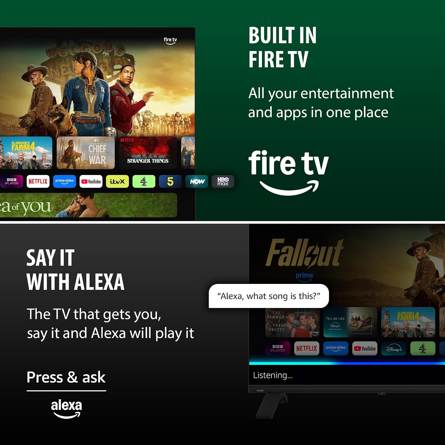 Detalle de Toshiba 32" HD LCD Smart Fire TV