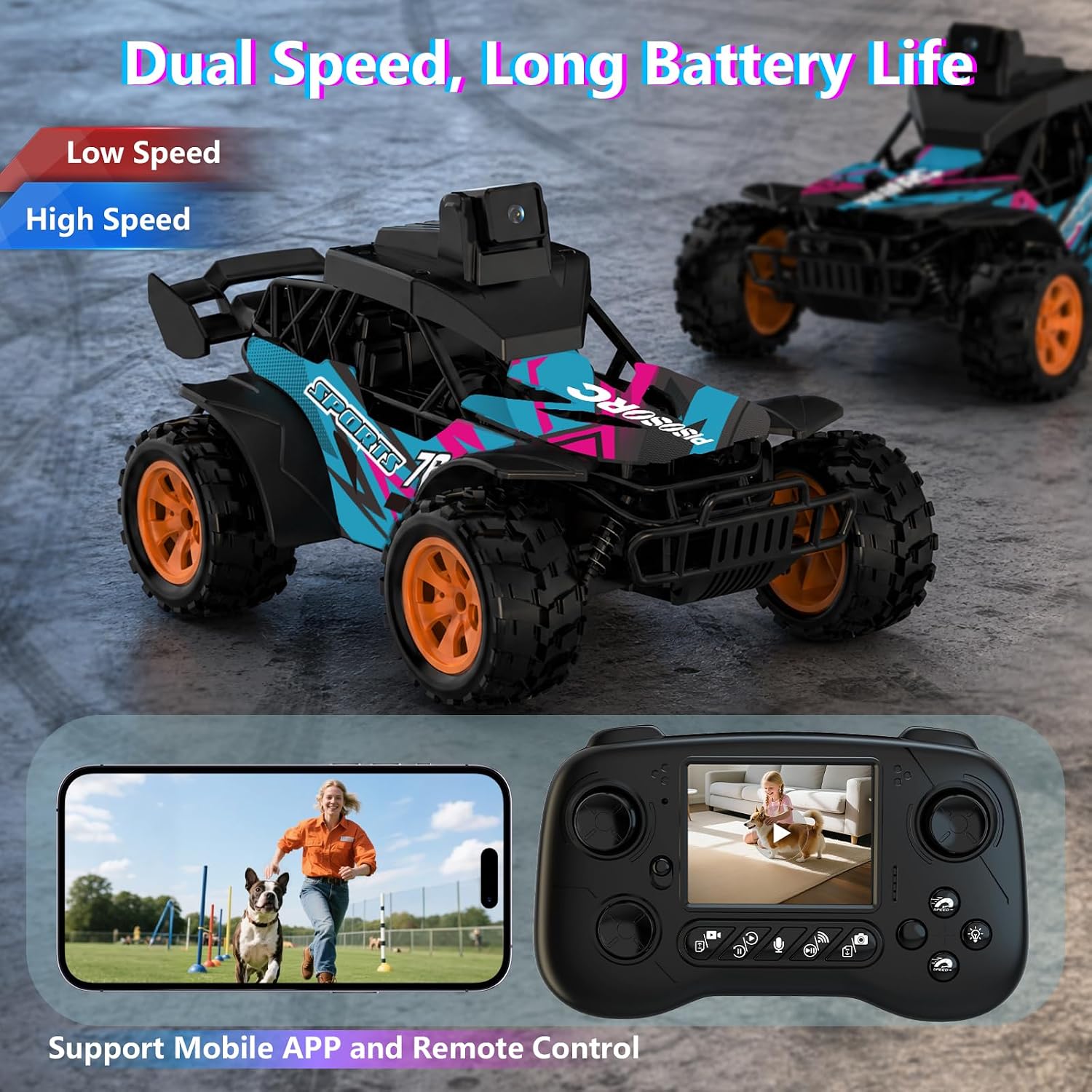 Detalle de RC Camera Truck with 2.8-Inch LCD Screen