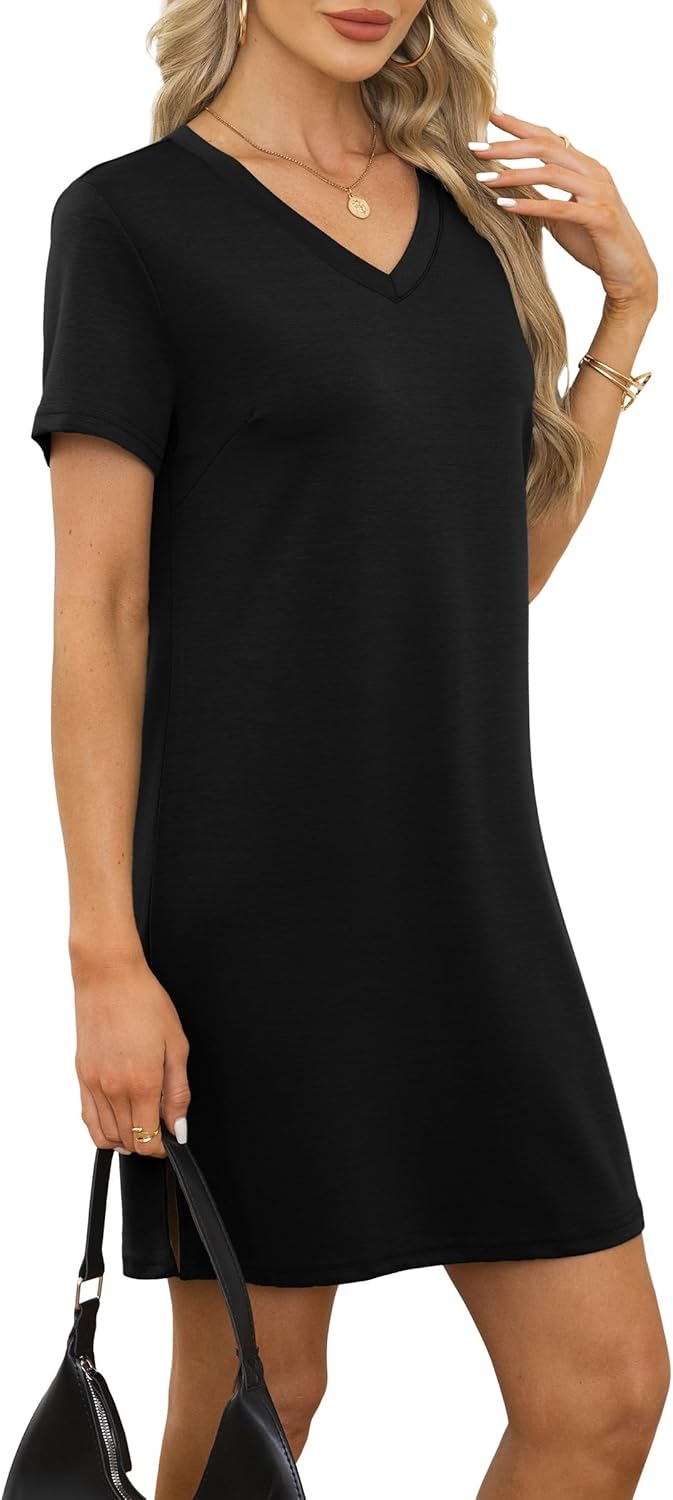 Detalle 2 de RUMIA Summer Dress for Women 2026: V-Neck Casual Sundress
