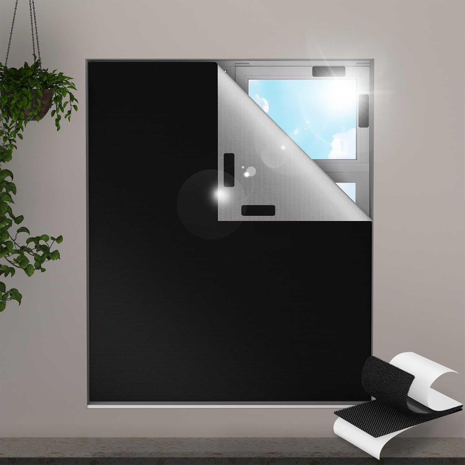 Detalle de Valquid blackout blinds 300×145cm blackout