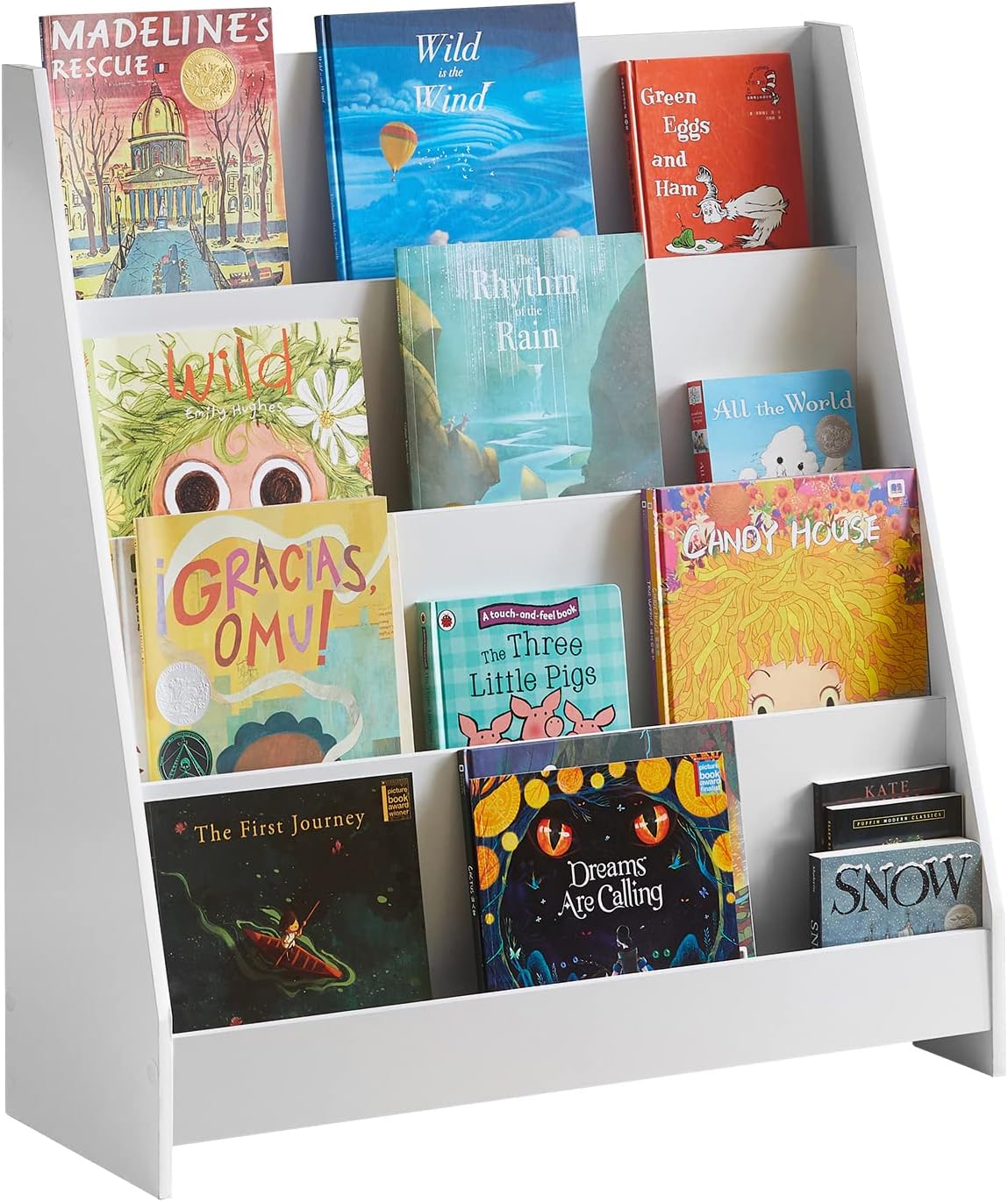 Detalle de SoBuy KMB32-W bibliothèque enfant 80x30x88 cm