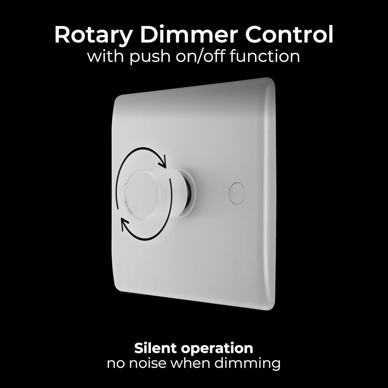 Thumbnail 4 de BG Electrical Nexus 800 Series Intelligent Single Wall Dimmer Switch, 2 Way, Round Edge, White Moulded, 200W (881)
