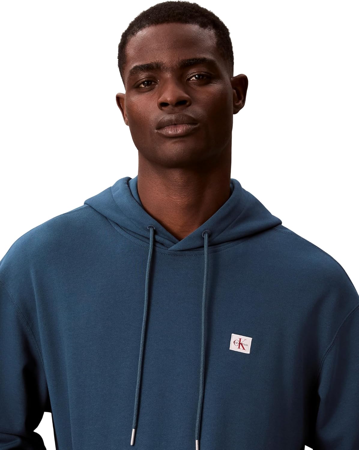 Detalle de Calvin Klein Men’s Terry Badge Hoodie