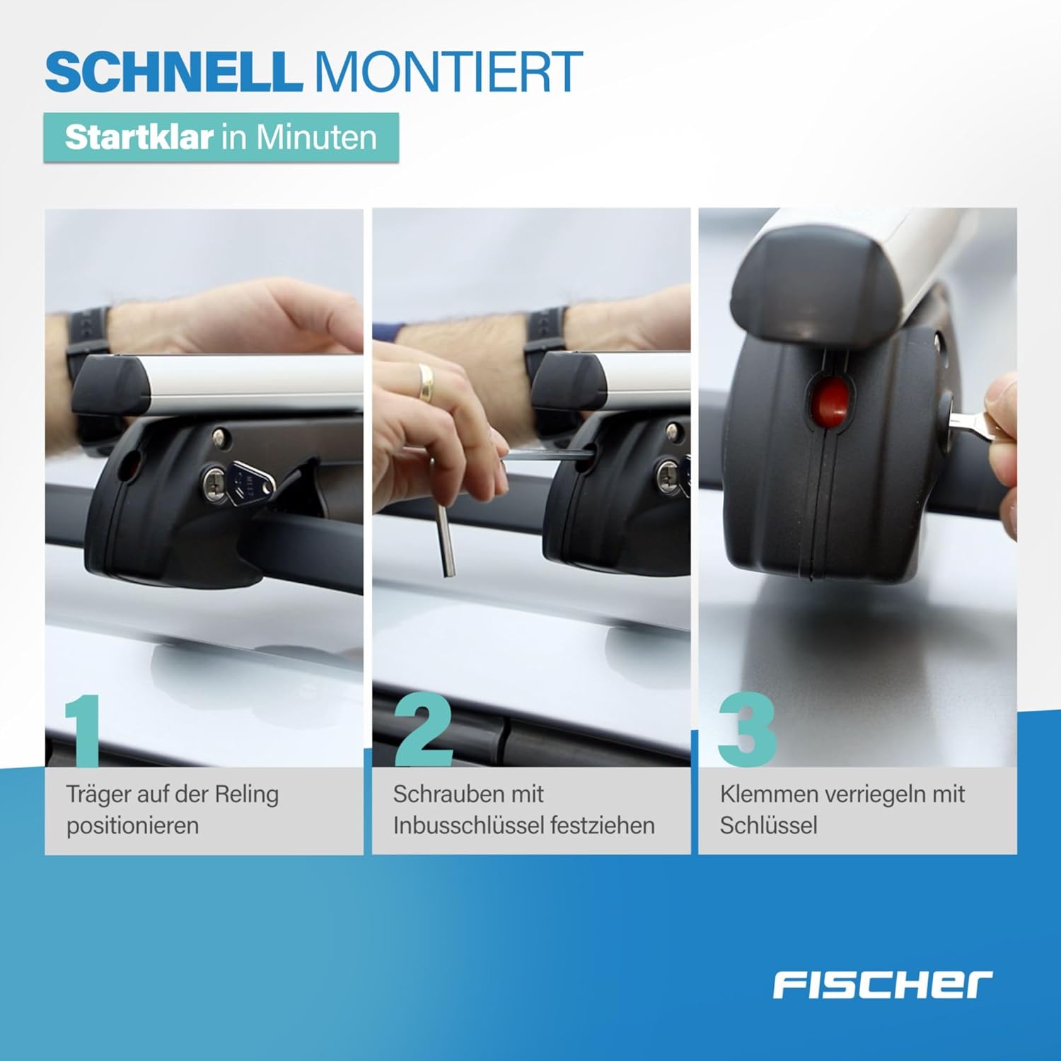 Detalle 2 de FISCHER Relingträger Topline L 90 kg