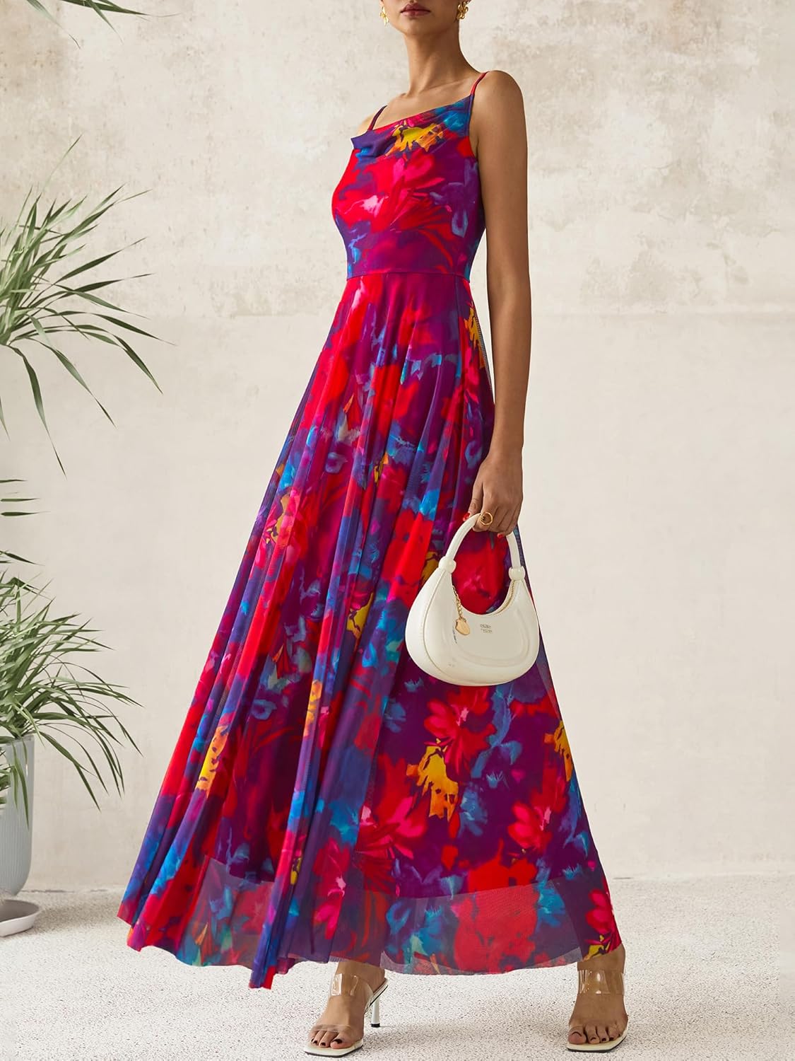 Thumbnail 5 de BTFBM Floral Summer Maxi Dress for Women