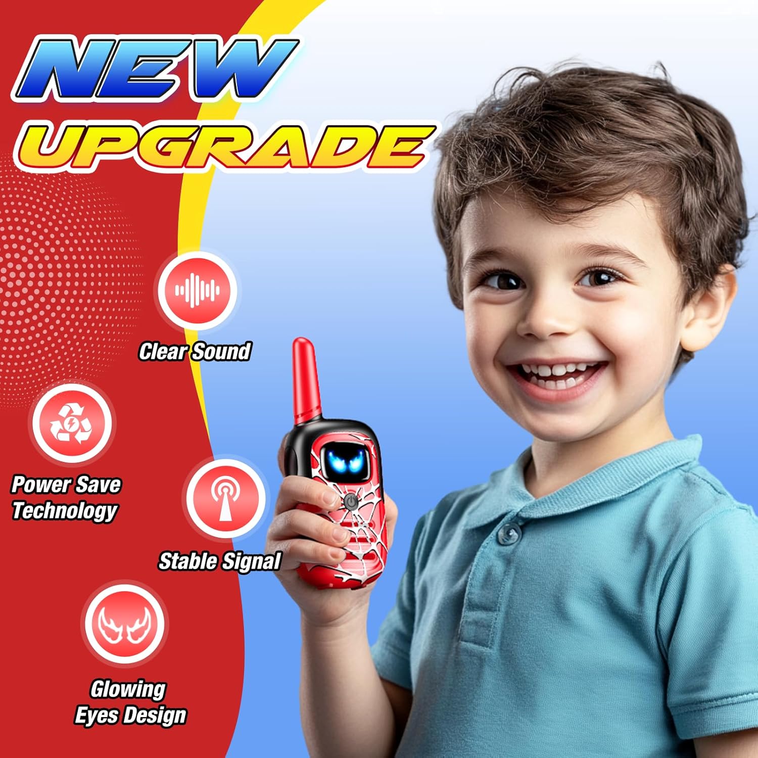 Detalle de Toyokid Walkie Talkie Ragno per bambini 3–12 anni – Regalo originale