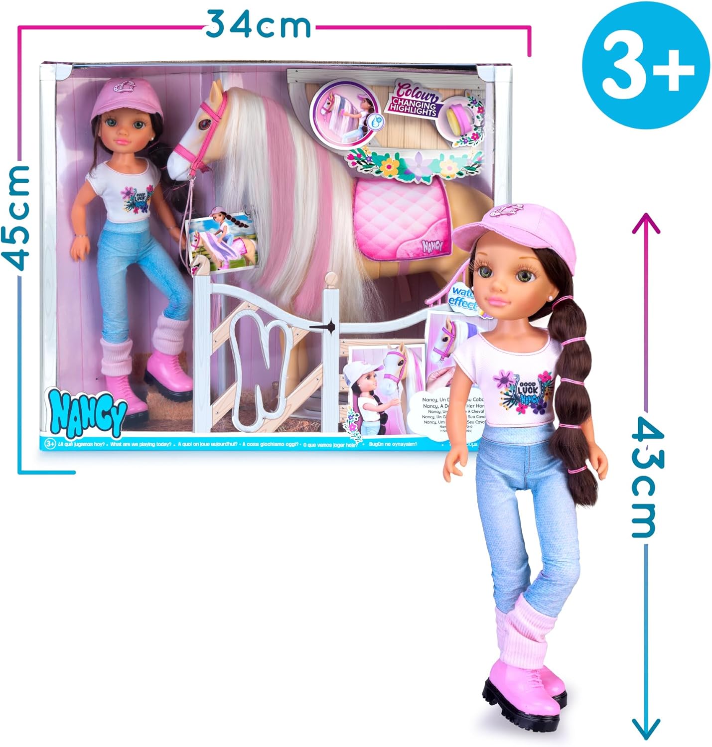 Thumbnail 1 de Nancy con Caballo y Accesorios de Cuidado 🐴