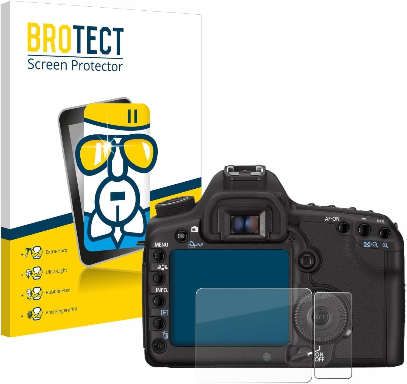 Thumbnail 6 de brotect Pellicola Protettiva Vetro per Canon EOS 5D Mark II – 3 Pezzi, 9H, AirGlass
