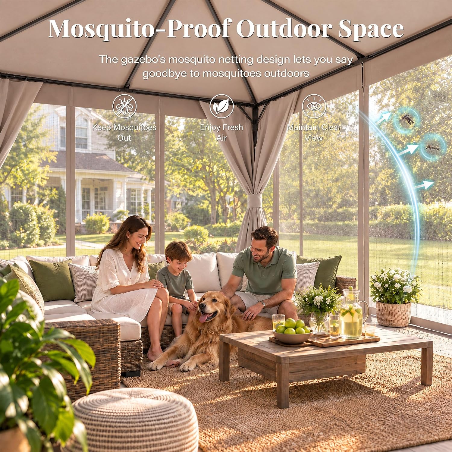Detalle 2 de LAUSAINT HOME Gazebo Canopy 10x10