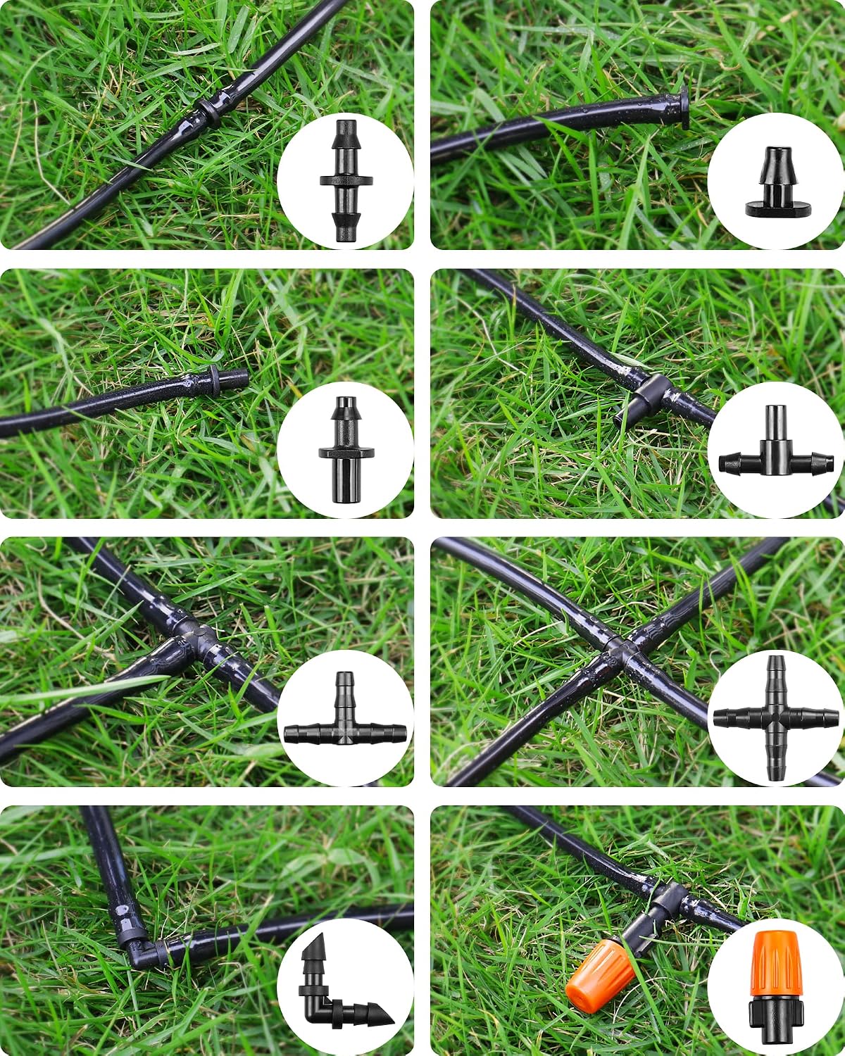 Detalle de JOYPRO Drip Irrigation Fittings Kit for 1/4-Inch Tubing