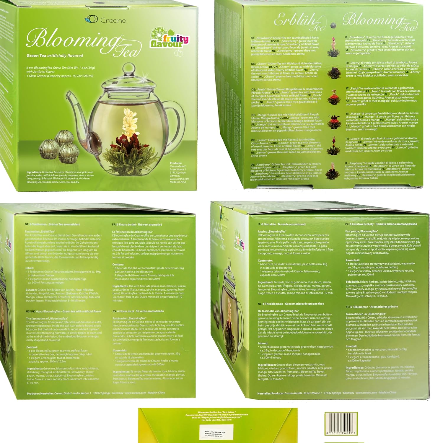 Thumbnail 6 de Creano Teeblumen Geschenkset Erblühtee 0,5 l