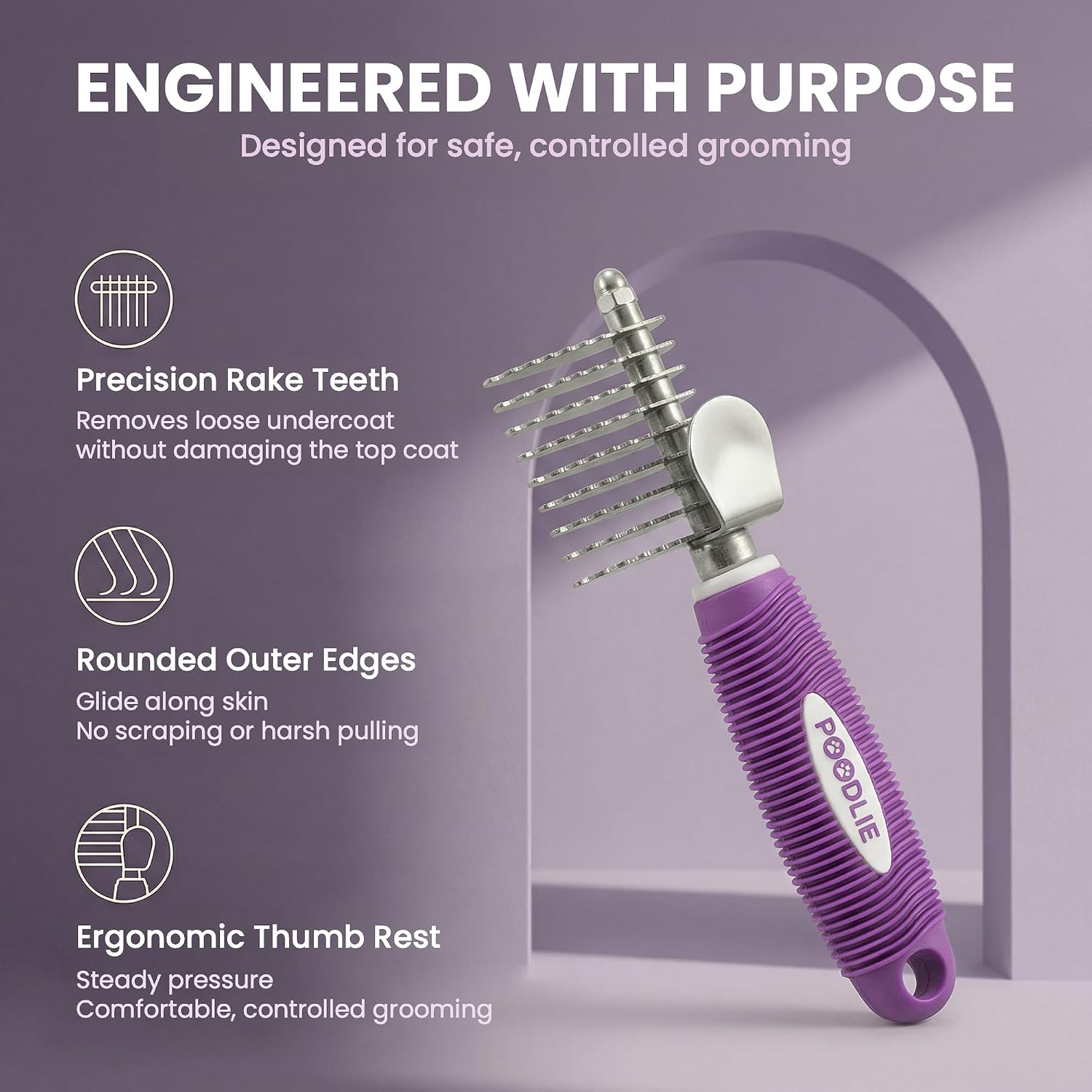 Thumbnail 2 de Poodle Pet Dematting Comb, 2.5-inch blades