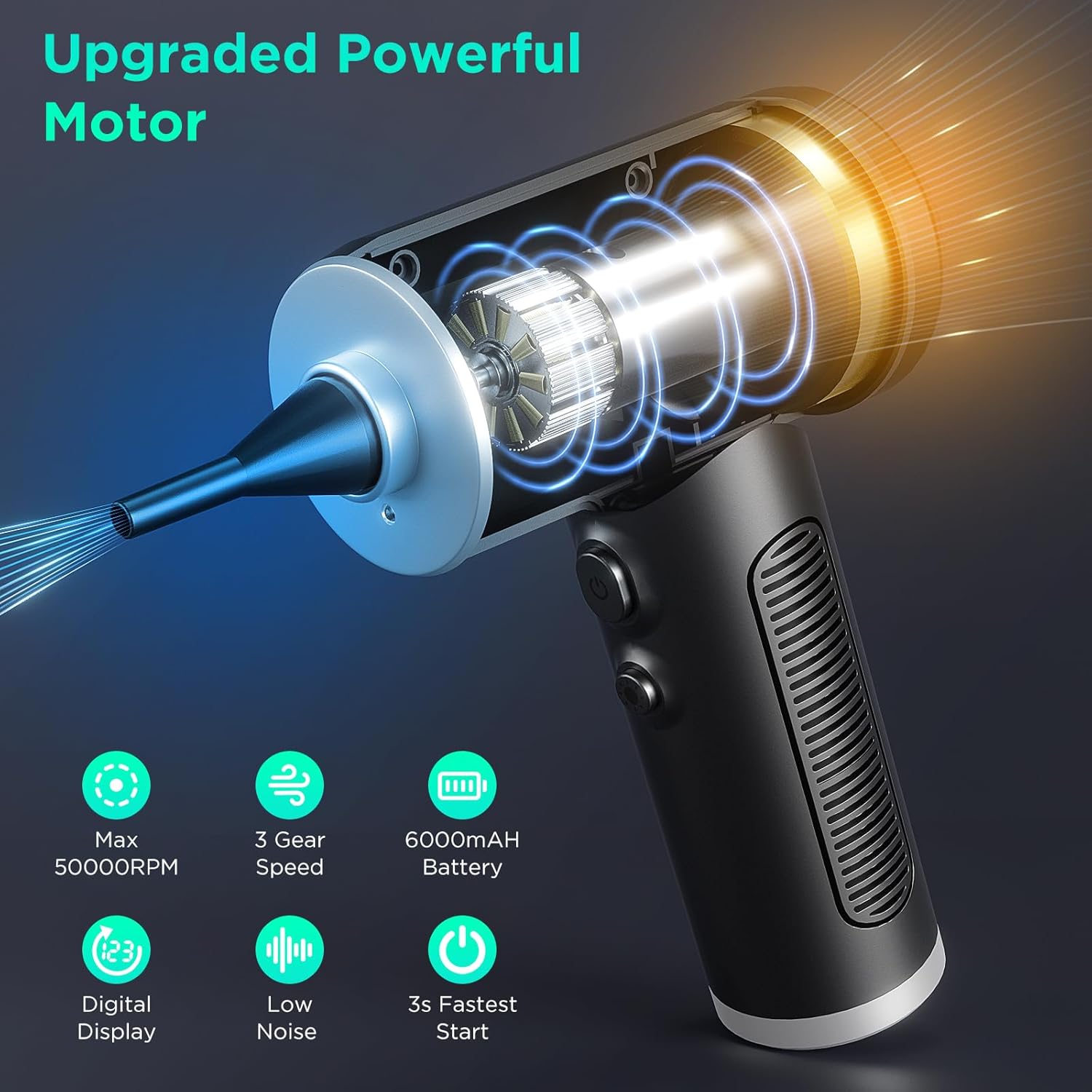 Thumbnail 1 de ONEWAY Compressed Air Duster 6000mAh