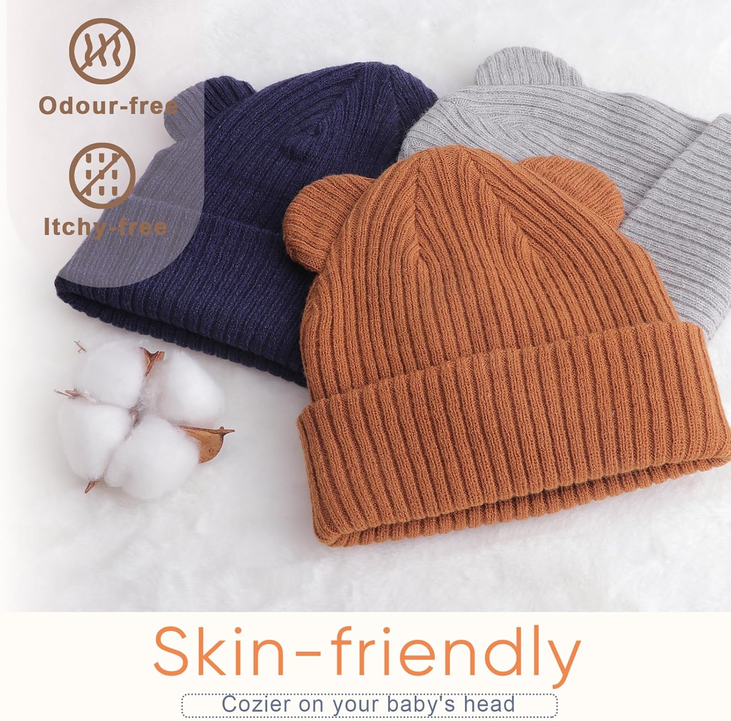 Thumbnail 2 de DRESHOW Toddler Beanie with Bear Ears 0–24 months