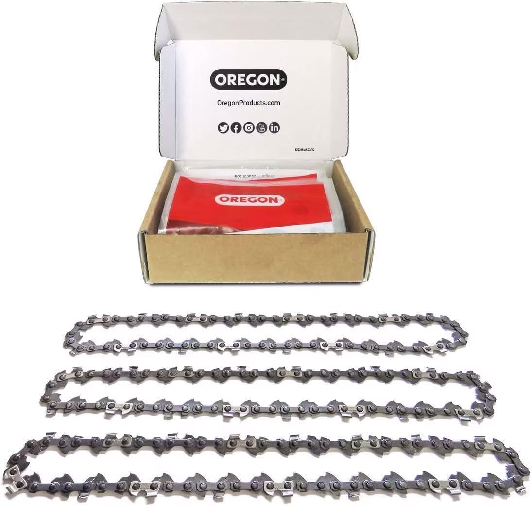 Thumbnail 1 de Oregon 90PX052E 3-Pack AdvanceCut chainsaw chain + universal field sharpening kit (for 14-inch / 35cm bars)