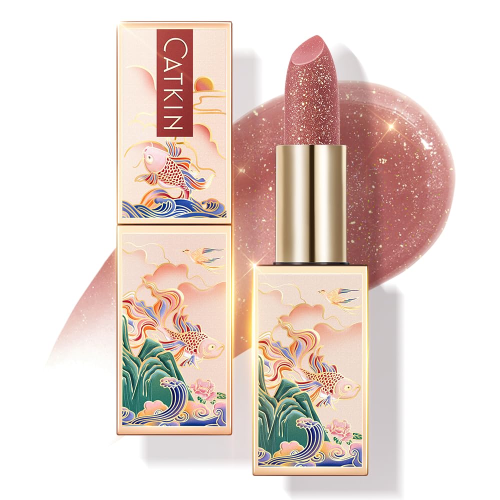 Detalle de CATKIN Lippenbalsam Natural getönt mit Vitamin E (Classic) – pflegende, farbaktive Lippenpflege, 3,5 g