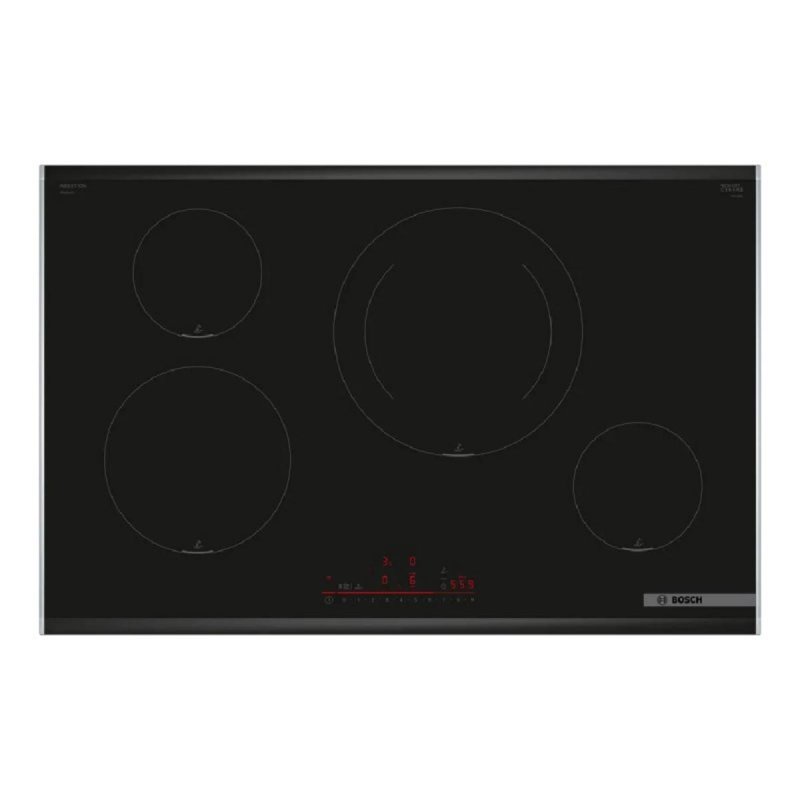 Detalle de Bosch Placa de Inducción 80 cm 4 Zonas 7400W con Home Connect y Control Táctil