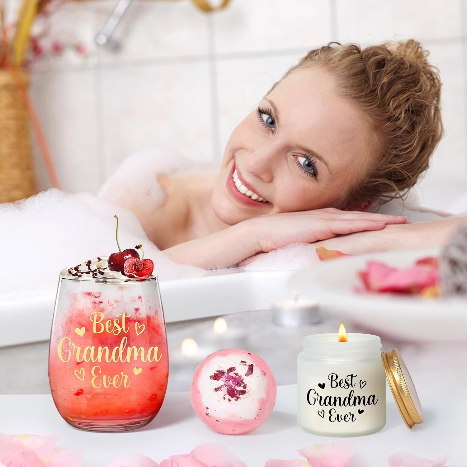 Thumbnail 4 de Tecanne Grandma Gifts Personalised Glass