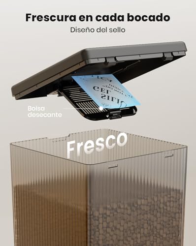 Detalle de oneisall Comedero Automático para Gatos 5L, 2 Tazones con Control de Porciones y Grabación de Voz