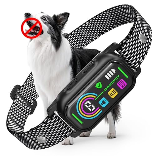 Detalle de LYtech Collar Antiladridos para Perros | 4 Modos de Adiestramiento, Impermeable IP67 y Carga Rápida