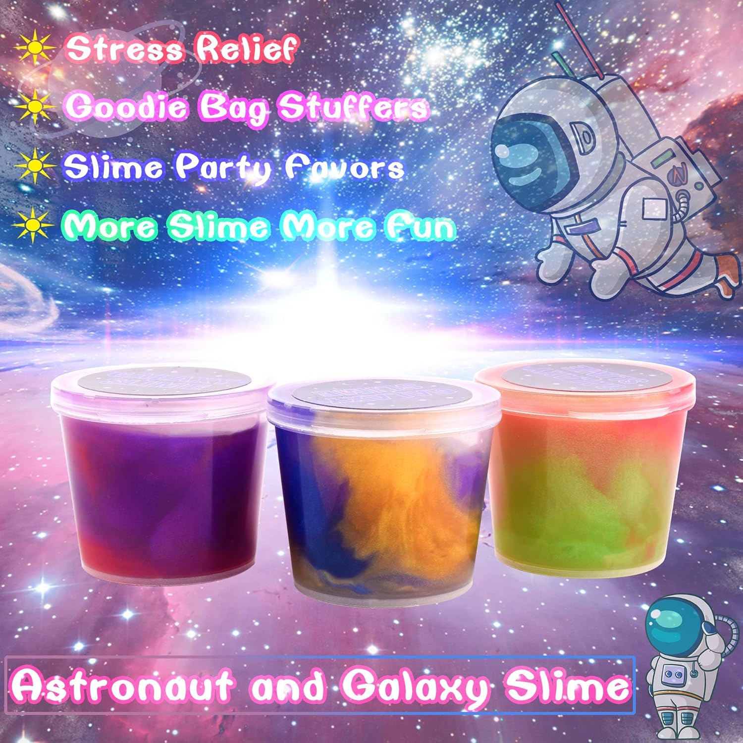 Thumbnail 4 de 20 Packs Galaxy Slime 20-pack for Kids