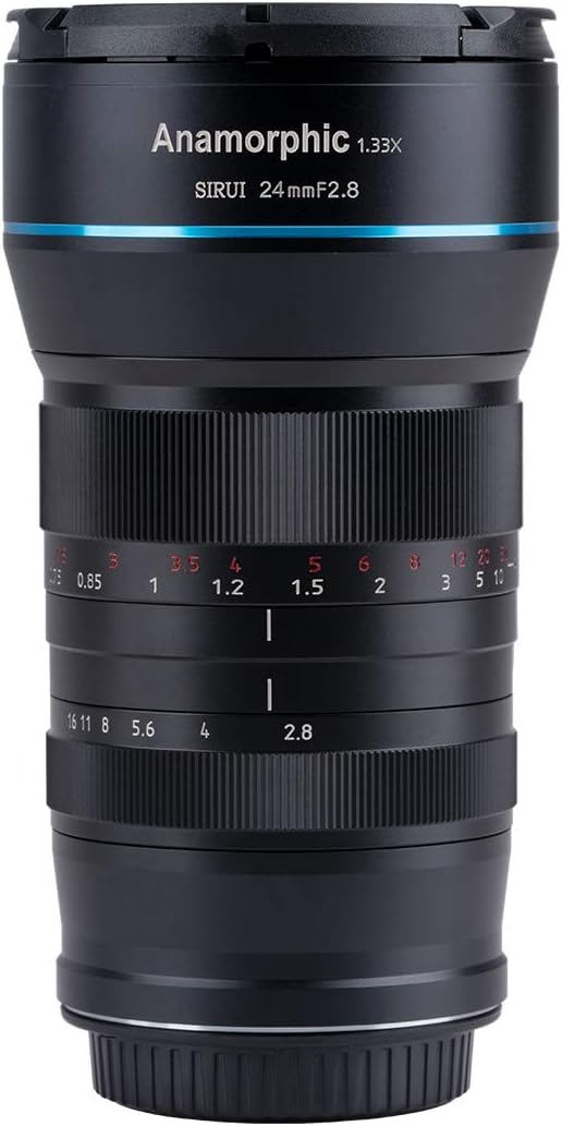 Detalle de SIRUI 24mm F2.8 1.33X APS-C – anamorficzny obiektyw kinowy Nikon Z