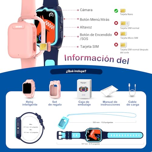 Thumbnail 7 de Blackview Smartwatch Z30 para Niños con GPS, SOS y Videollamadas – Azul