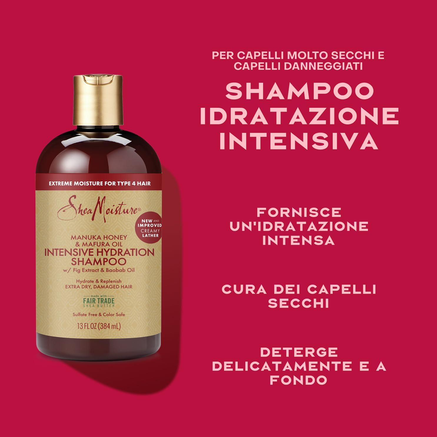 Thumbnail 1 de SheaMoisture Shampoo Intensive Hydration per Capelli Ricci, Crespi e Danneggiati da 384 ml