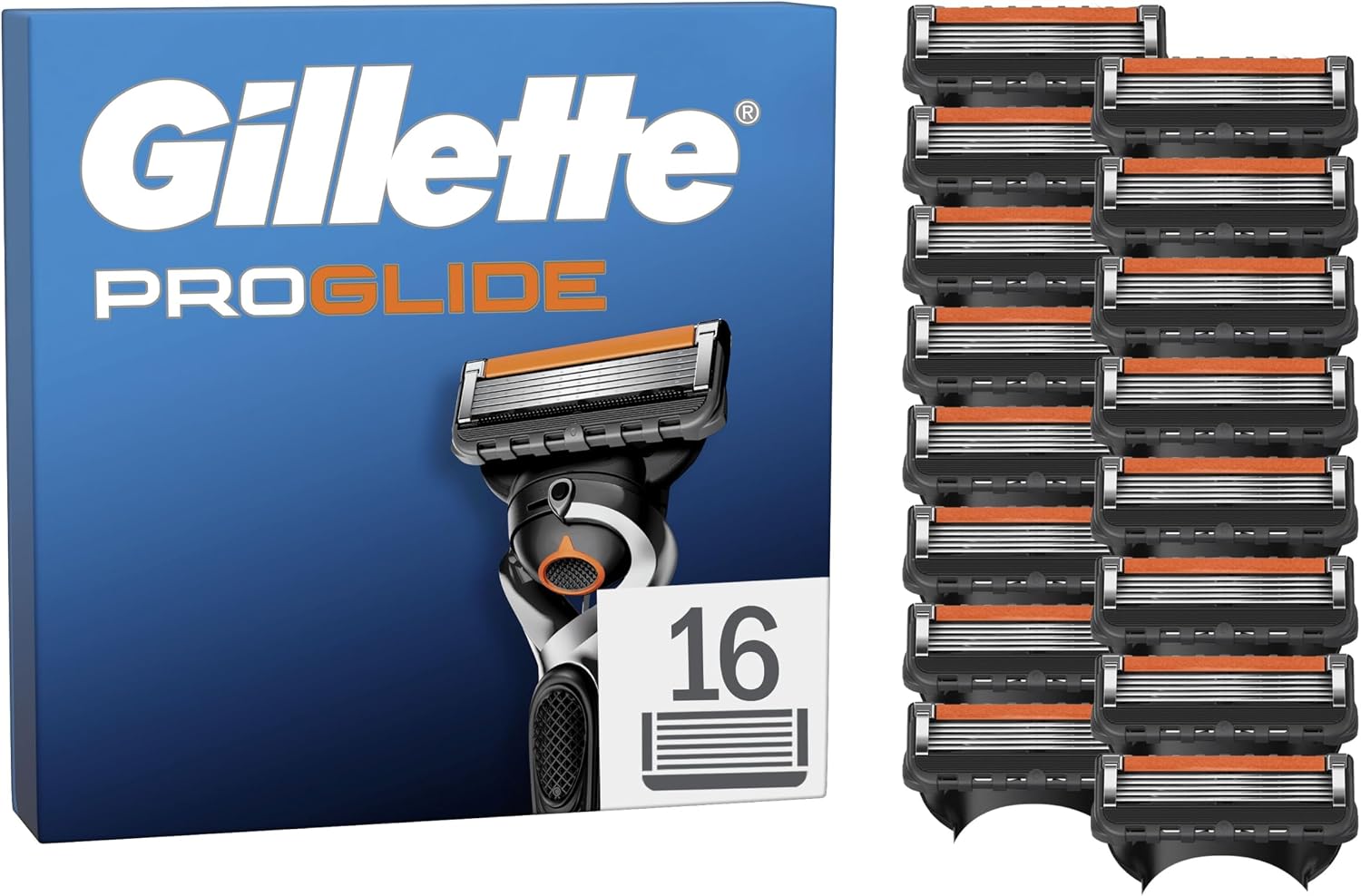 Detalle de Gillette Proglide Recharges 16 unités 🪒