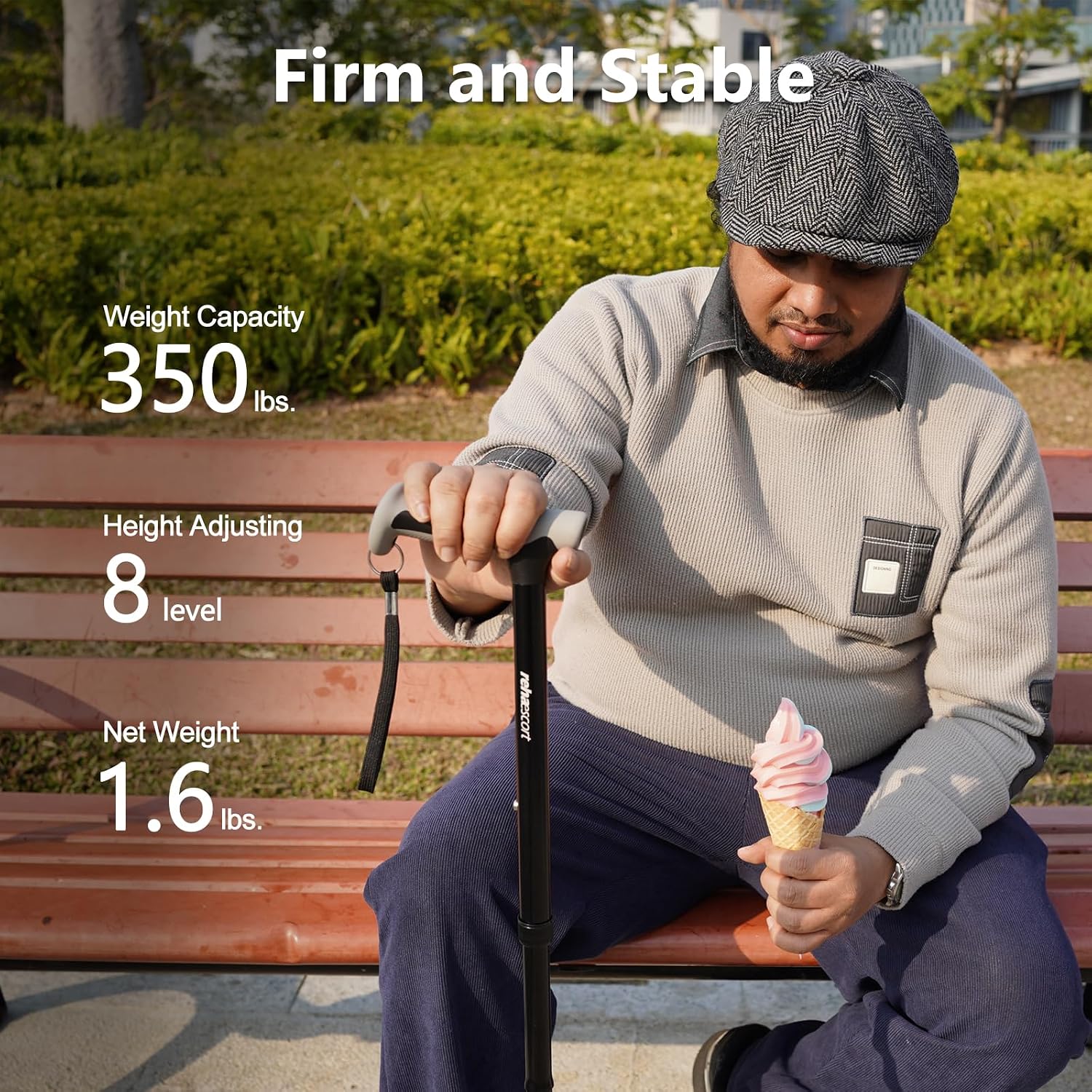 Thumbnail 4 de Rehaescort Folding Walking Cane