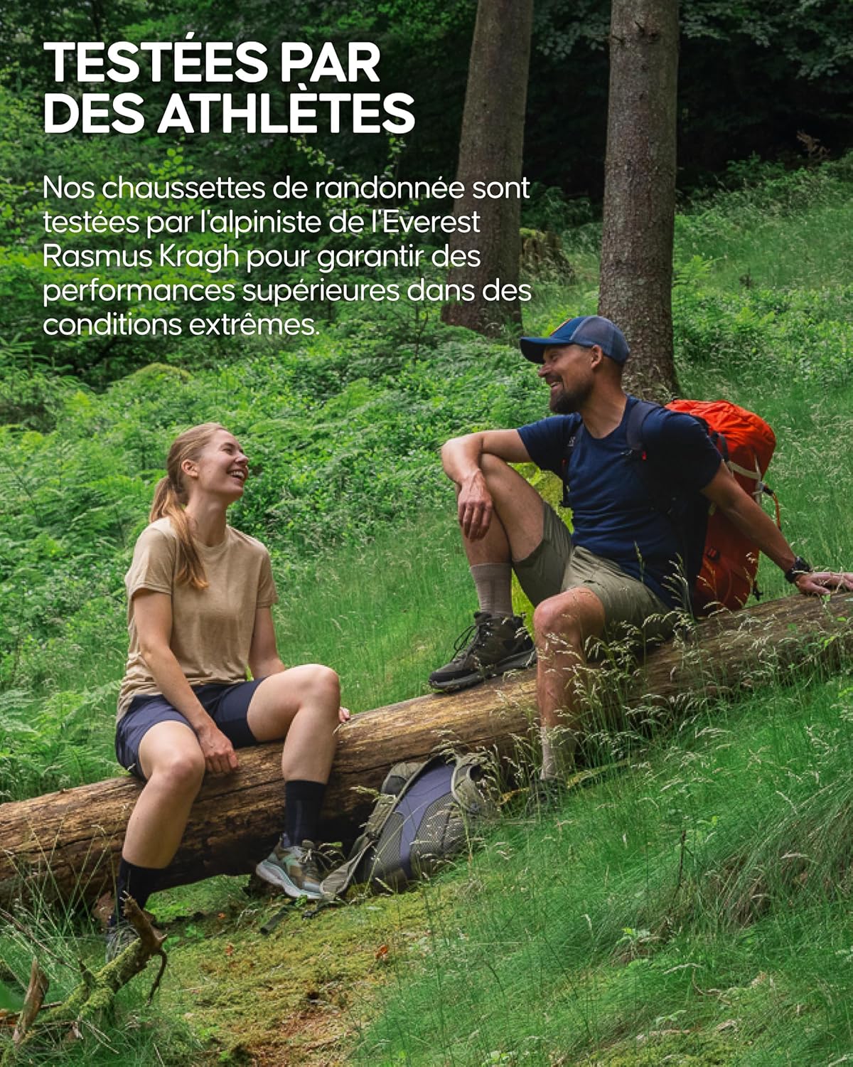 Thumbnail 5 de DANISH ENDURANCE Chaussettes de Randonnée en Laine Mérinos – Anti-trou, Rembourrées, Unisex