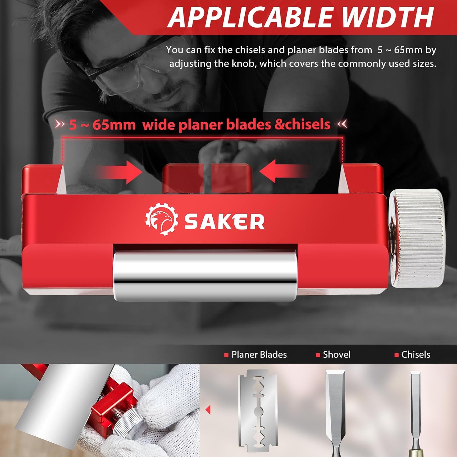 Thumbnail 4 de Saker Honing Guide with 400/1000 Grit Stone