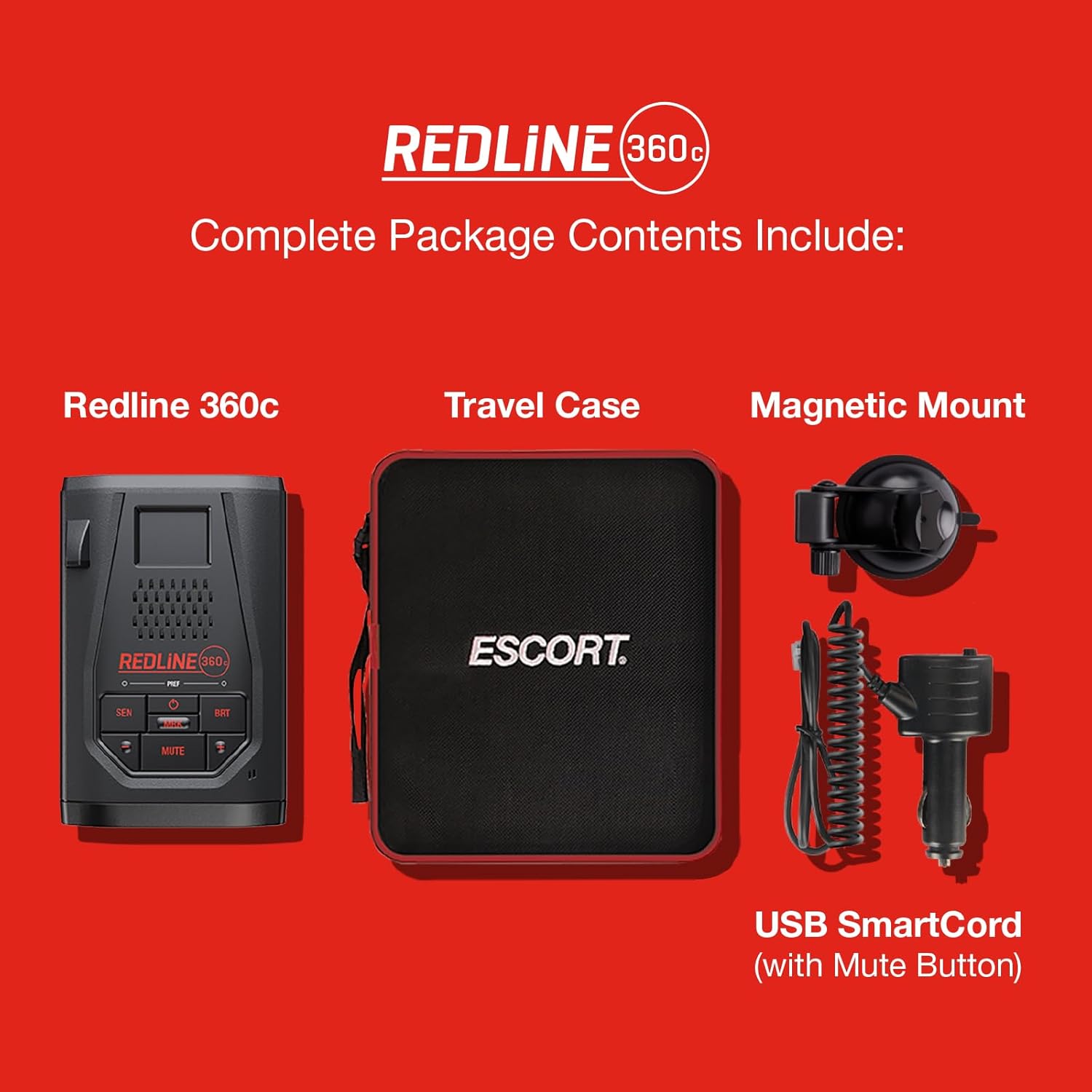 Thumbnail 6 de ESCORT Redline360c International Laser Radar Detector for Cars — Extreme Range with AI Filtering and 360° Awareness