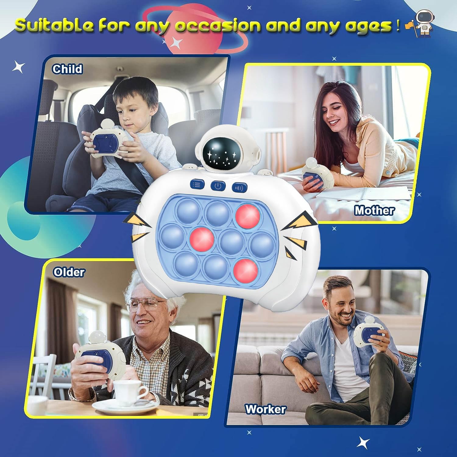 Detalle 1 de Quick Push Game Fidget Pro Pop-Handheld