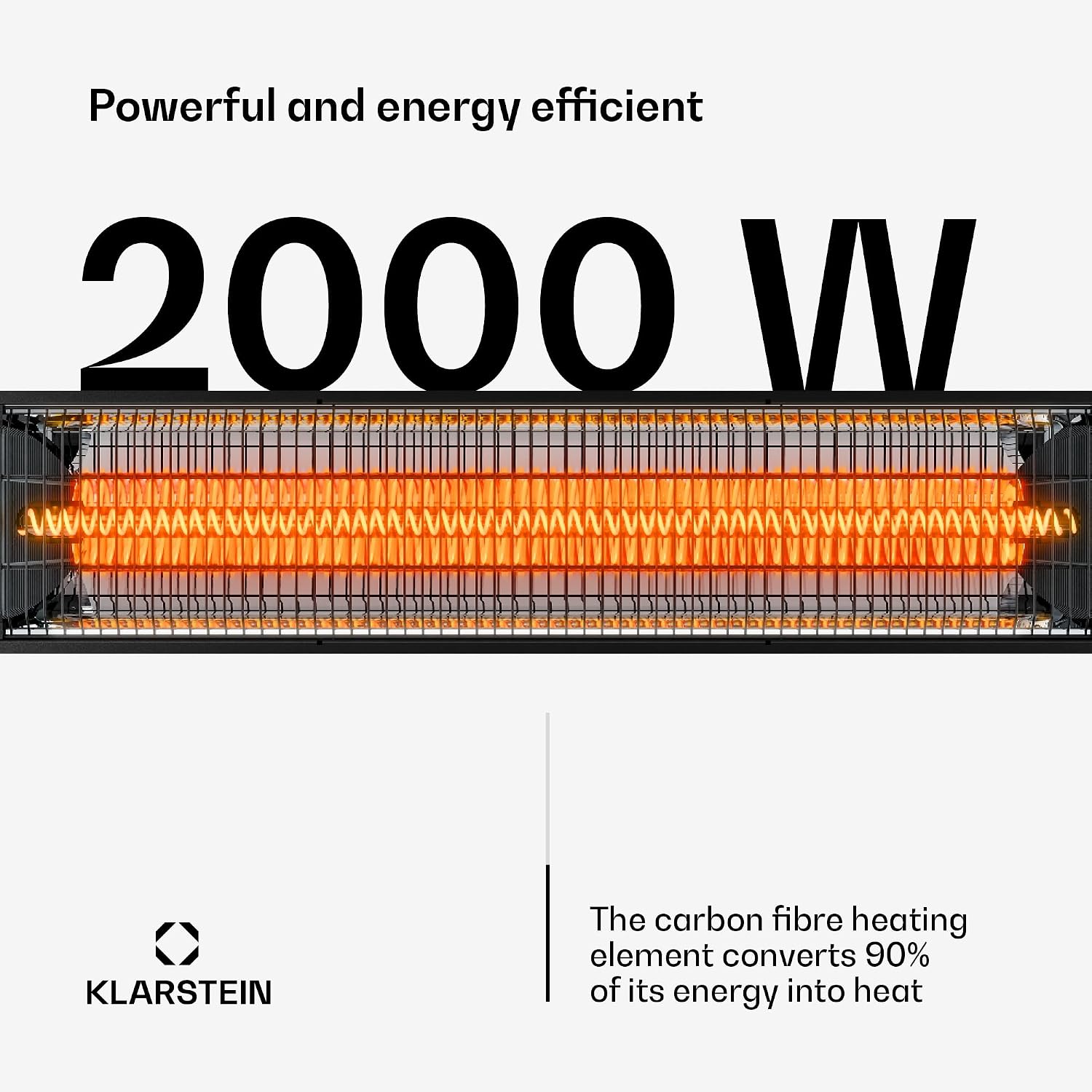 Thumbnail 5 de Klarstein Klrst-DualisHeat2000W infraroodverwarming, 2000 W, 8 standen