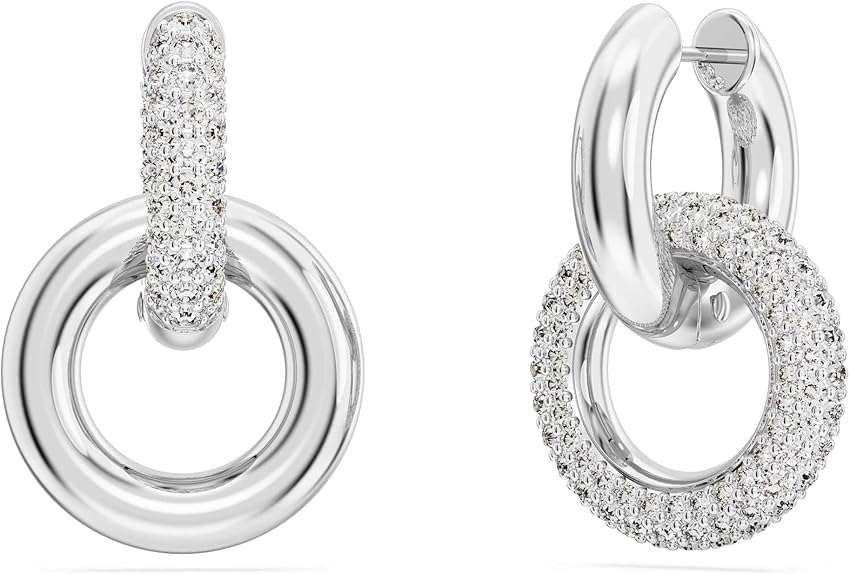 Thumbnail 3 de Swarovski Dextera Pendientes aro Blancos 1 par