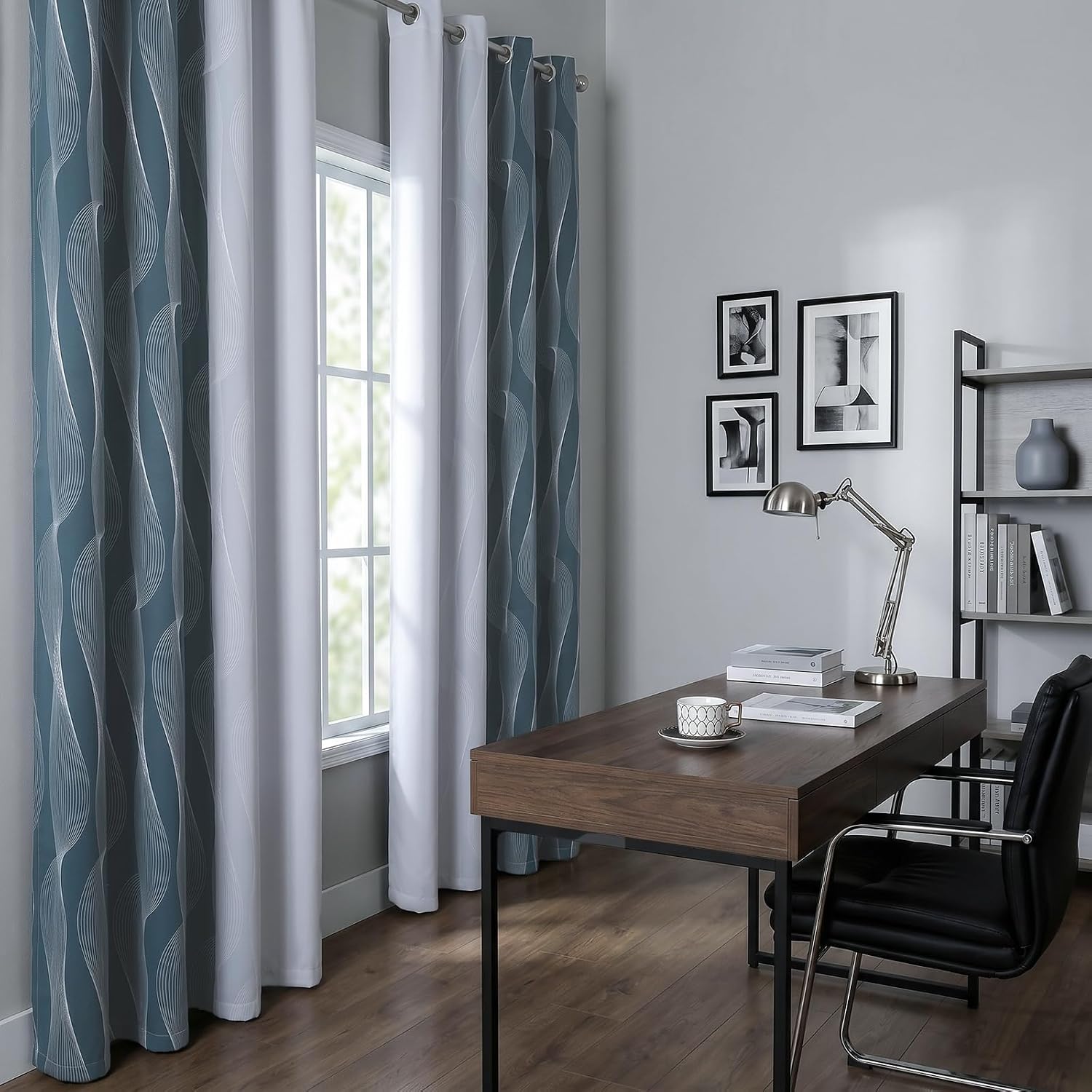 Thumbnail 6 de Gazal Vole ombre gordijnen 140 × 200 cm, 2 panelen met ringen
