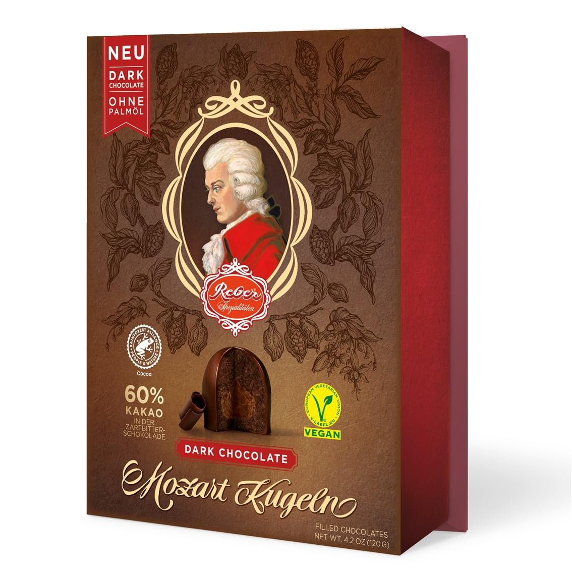 Thumbnail 1 de Reber Mozart-Kugeln Barock „Wolfgang & Constanze“, 15er Packung (300 g) mit Pistazien, Marzipan & Mandel-Füllungen