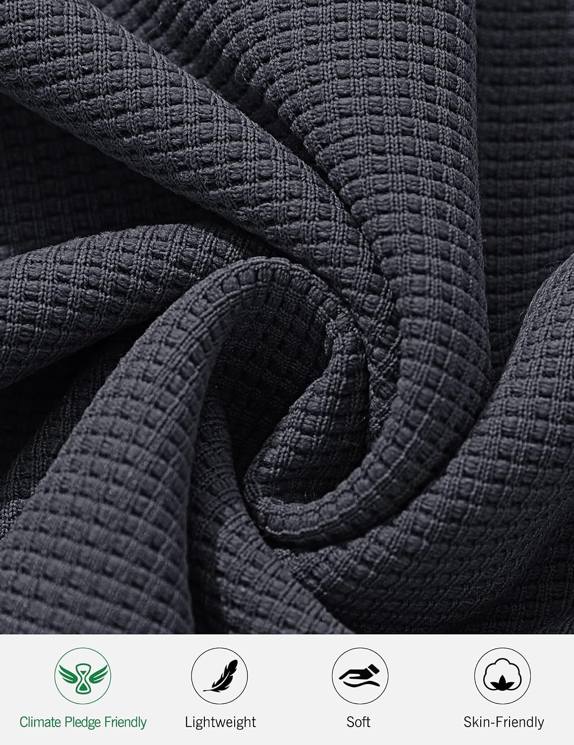 Detalle de TARAINYA Pantaloncini Waffle Uomo Cotone Estivi Corti con Coulisse – Comfort e Stile per Spiaggia e Tempo Libero