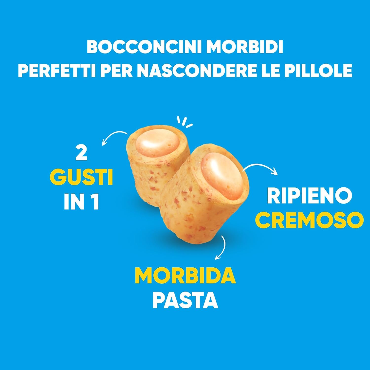 Detalle de INABA Churu Fun Bites Snack per Gatti – Bocconcini di Pollo, Tonno e Formaggio, 8 Pack x 12g
