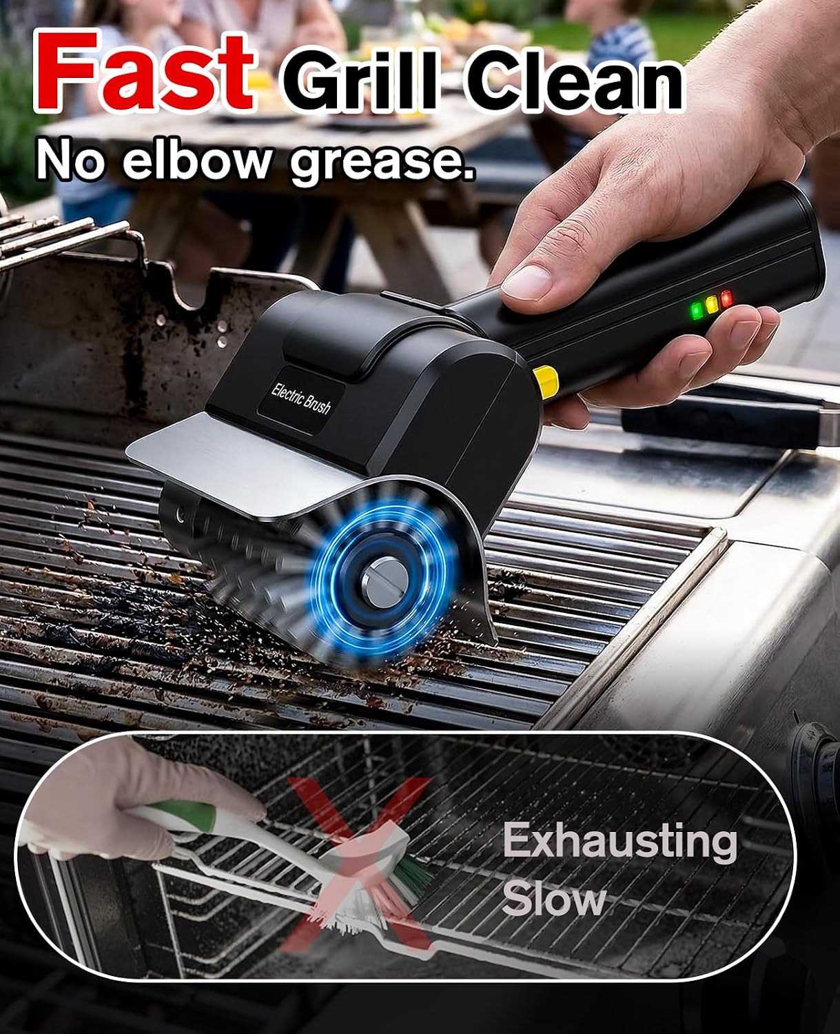 Thumbnail 3 de Spazzola Elettrica per Barbecue: potenza senza fili per una griglia pulita