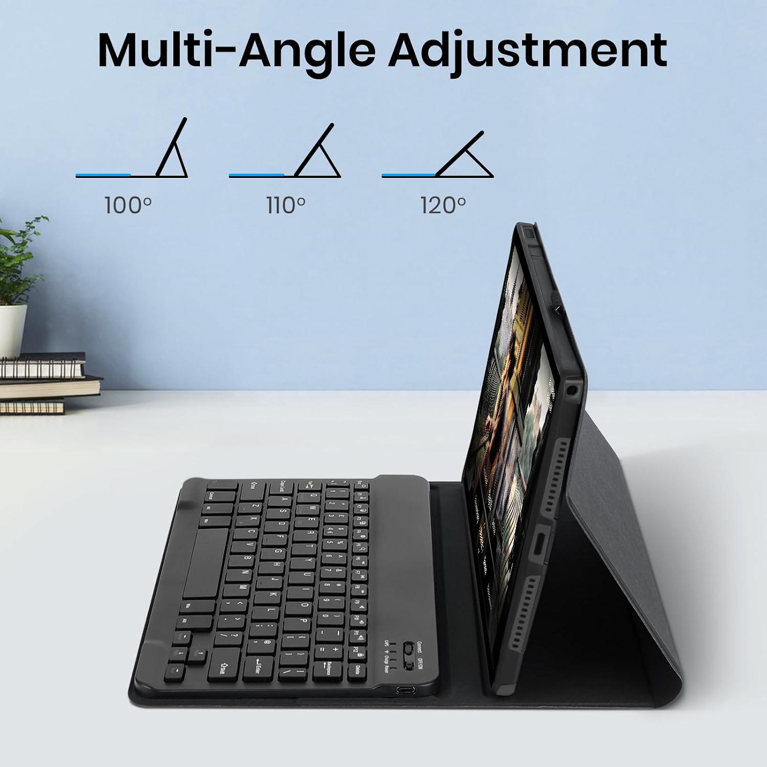 Detalle 2 de KTOITION Lenovo Idea Tab 11 2025 Keyboard Case, Detachable UK QWERTY