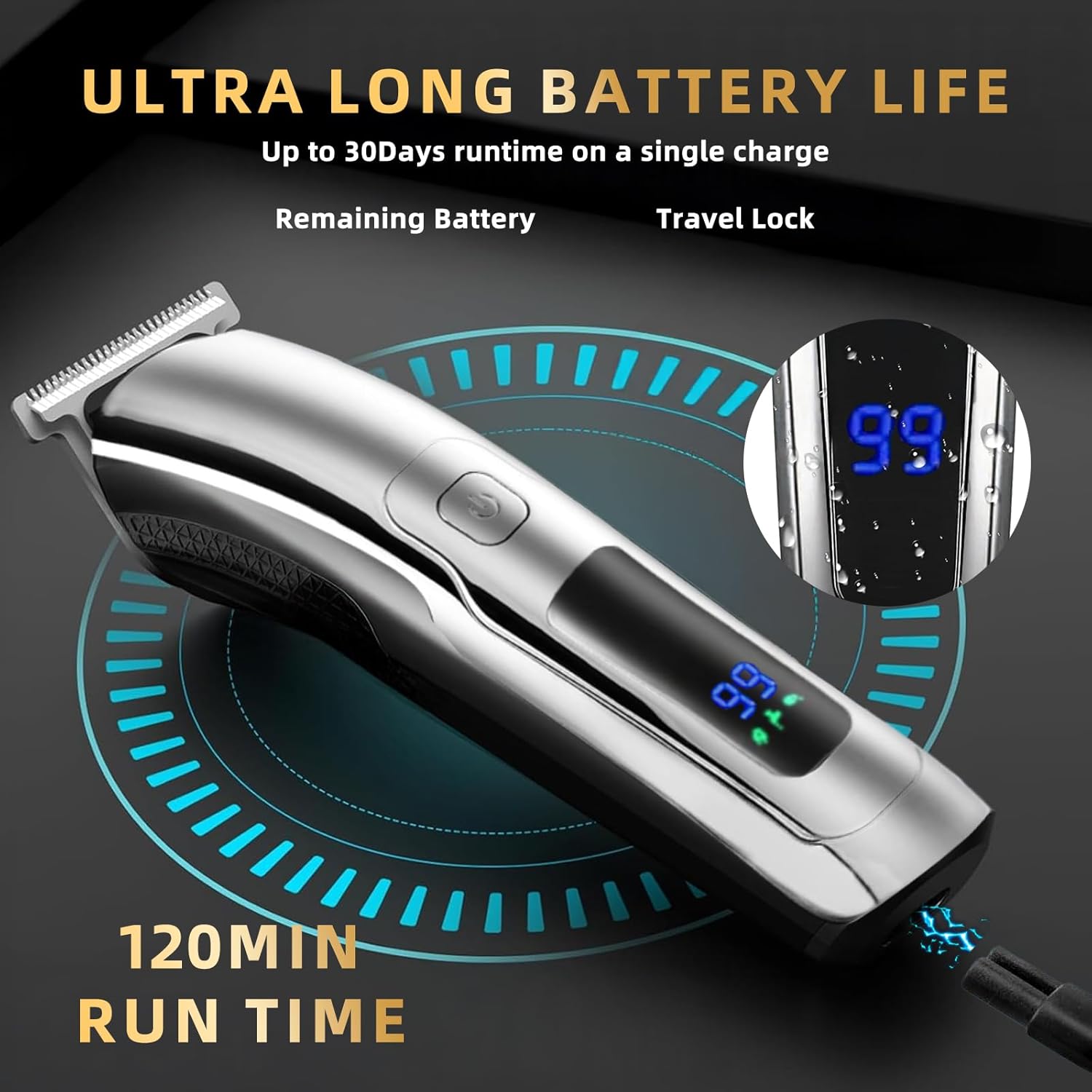 Thumbnail 6 de Beard Trimmer for Men with 20 Length Settings — Waterproof, All-in-One Grooming Kit