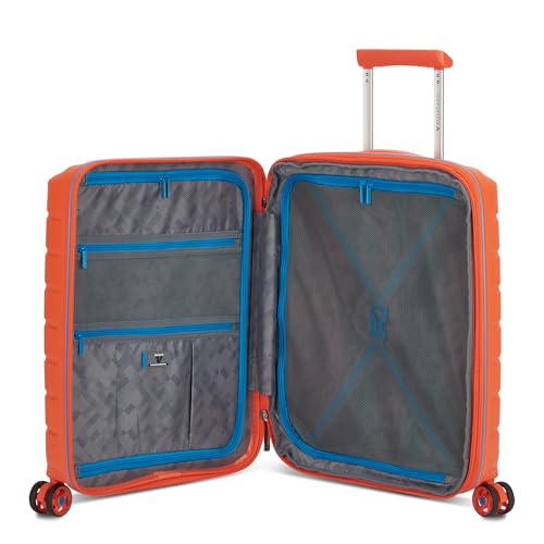 Detalle de Roncato B-FLYING Trolley bagaglio a mano 55x40x20/25 cm Espandibile - Arancione Brillante