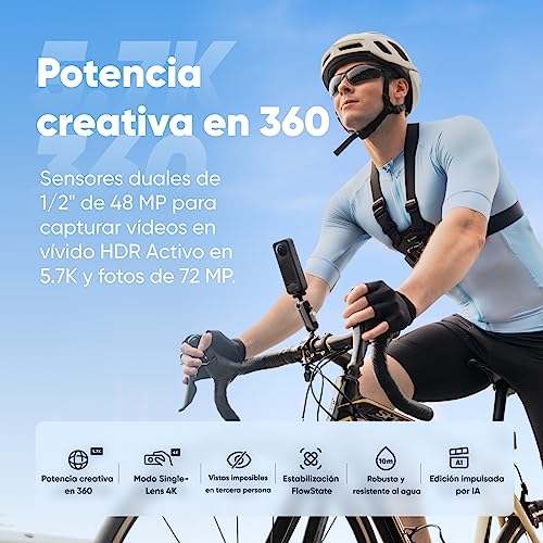 Detalle 2 de Insta360 X3 caméra 360° 5,7 K ⚙